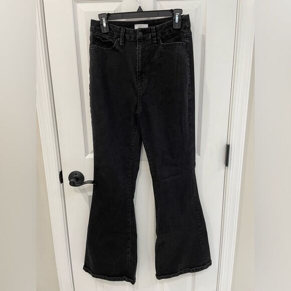 Forever 21 Premium Denim Black High Waist Flare Leg Jeans Women’s Size 30 - Picture 1 of 5